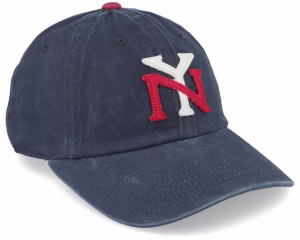 New York Americans Archive Navy & Dark Red Dad Cap