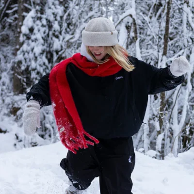 Teddybow Faux Sherpa Winter Hat - Cream