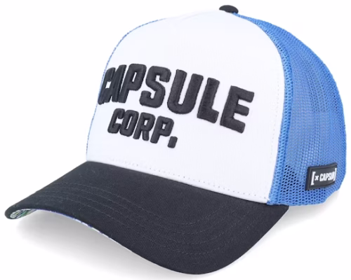 Dragon Ball Capsule WhiteBlueBlack A-Frame Trucker