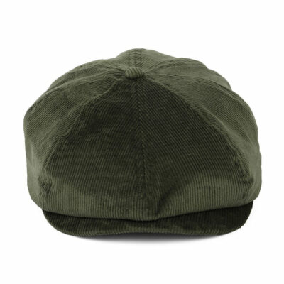 Brood Corduroy Newsboy Cap - Moss