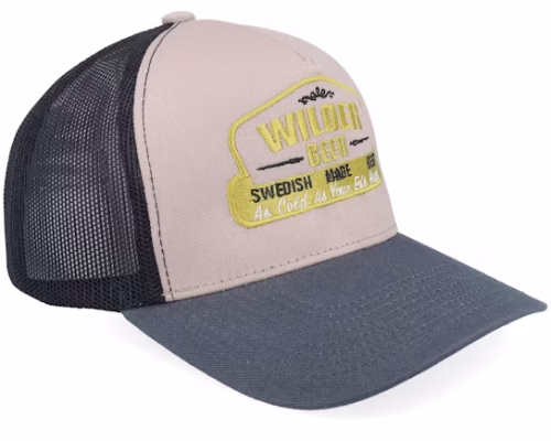 Wilder Beer Light GreyBlackCharcoal A-frame Trucker