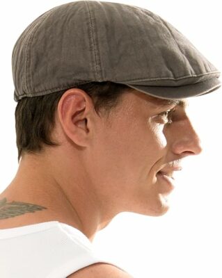 Washed Cotton Flat Cap