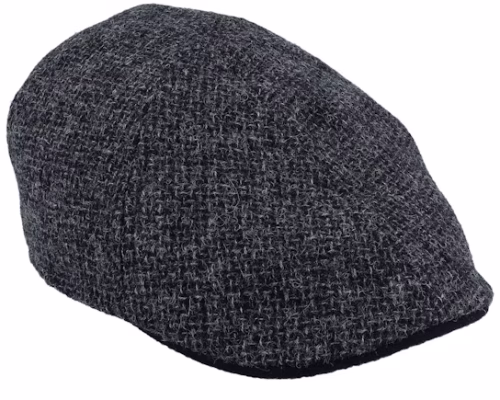 Texas Wool Grey Flat Cap
