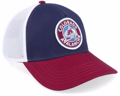 Colorado Avalanche Valin WhiteNavyMaroon Trucker