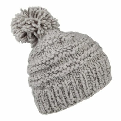 Jasmin Bobble Hat - Grey