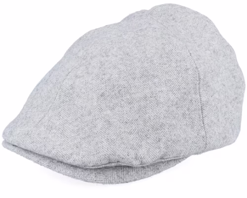 Anchor Shiled Patch Light Grey Ivy Flat Cap