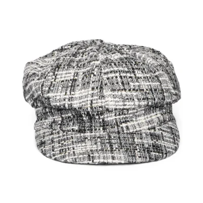 Tweed Baker Boy Cap - Grey