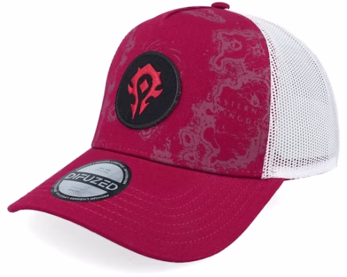 World Of Warcraft Cap RedWhite A-frame Trucker