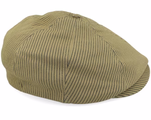 Brood Dark TanBlack Hickory Stripe Newsboy Cap