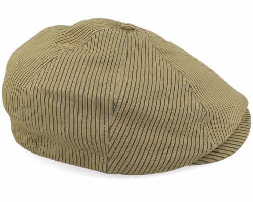 Brood Dark TanBlack Hickory Stripe Newsboy Cap