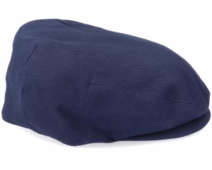 Cotton Navy Flat Cap