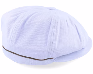 Slub Cotton Light Blue Newsboy Cap
