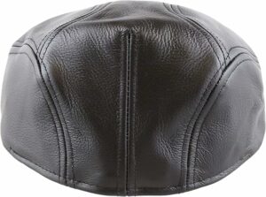 Premium Quality Genuine Leather Newsboy Cap