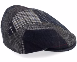 Smart Xtra 42 Wool Mix Blue Patch Flat Cap