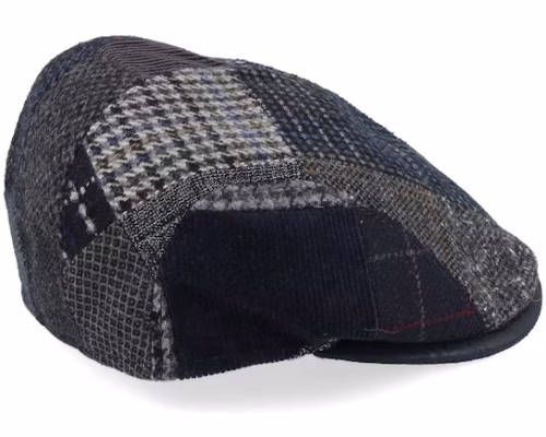 Smart Xtra 42 Wool Mix Blue Patch Flat Cap