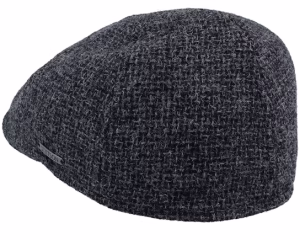 Texas Wool Grey Flat Cap