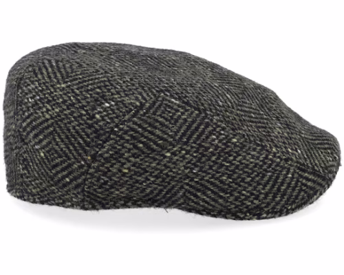Ivy Cap Wool OliveBlack Flat Cap