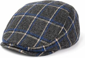 Single Panel Cotton Fitted Newsboy Cap