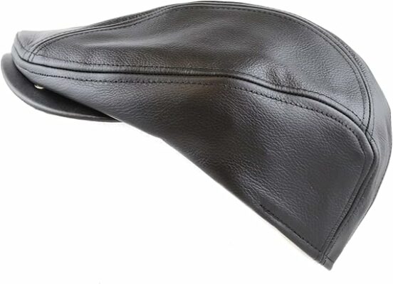 Premium Quality Genuine Leather Newsboy Cap