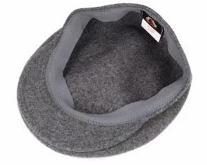 Classic Wool Charcoal Flat Cap