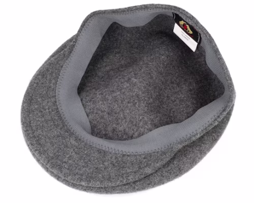 Classic Wool Charcoal Flat Cap