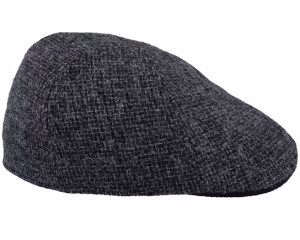 Texas Wool Grey Flat Cap