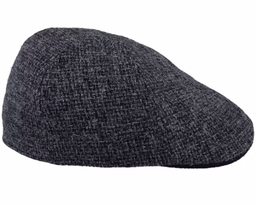 Texas Wool Grey Flat Cap