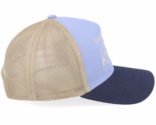 Direction Over Speed Light Blue/Khaki/Navy A-frame Trucker