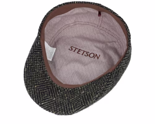 Ivy Cap Wool OliveBlack Flat Cap