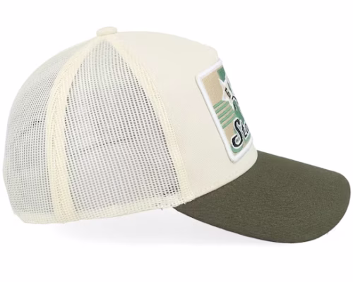 Gas Station Sign Stone/Olive A-frame Trucker