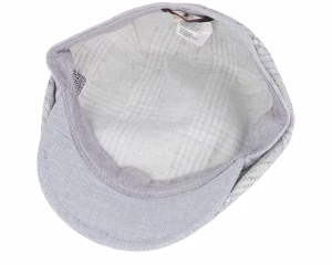Jordan 41 LinenSilkWool Blue Check Flat Cap