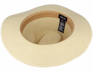 Wesley Packable Tan Fedora Straw Hat