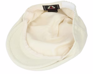 Cotton Beige Flat Cap