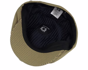 Brood Dark TanBlack Hickory Stripe Newsboy Cap