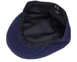 Cotton Navy Flat Cap
