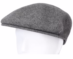 Classic Wool Charcoal Flat Cap