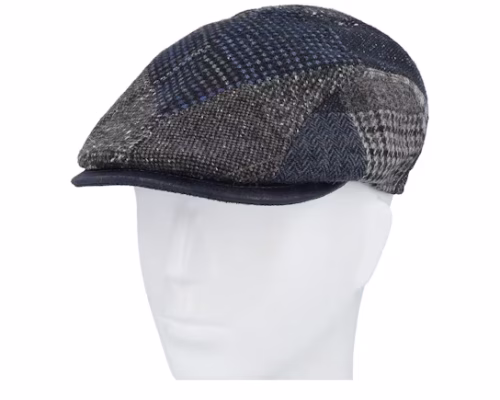 Smart Xtra 42 Wool Mix Blue Patch Flat Cap