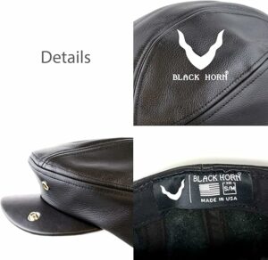 Premium Quality Genuine Leather Newsboy Cap