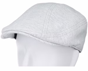 Pax Sixpence Light Grey Melange Flat Cap