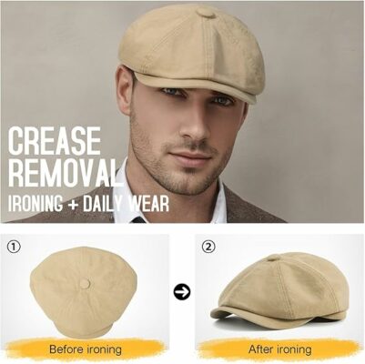 Men's Cotton Vintage Newsboy Cap