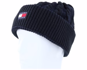 Tjm Heritage Cable Beanie Black Cuff