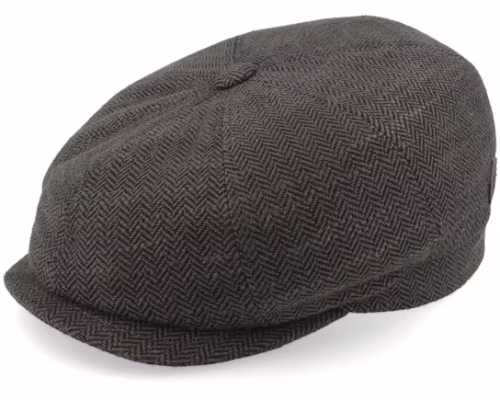 Peeky 42 Wool Mix Brown Flat Cap