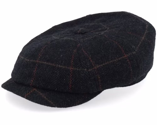 Hatteras Wool Dark Green Flat Cap
