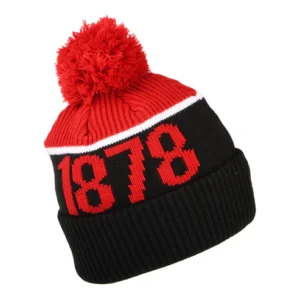 Manchester United FC Bobble Hat - Sport - Black-Scarlet