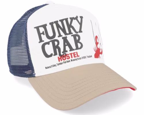 Funky Crab WhiteNavySlate Trucker