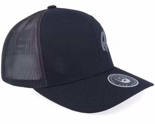 Side Arch 3d Logo Retro Black Trucker