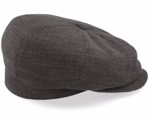 Peeky 42 Wool Mix Brown Flat Cap