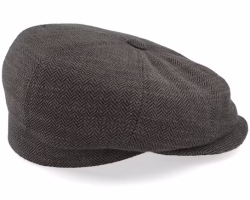 Peeky 42 Wool Mix Brown Flat Cap