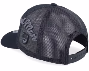 Side Arch 3d Logo Retro Black Trucker