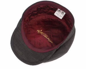 Peeky 42 Wool Mix Brown Flat Cap